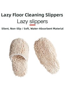 BEAR FAMILY | Chenille Water-Absorbing Anti-Slip Floor Cleaning Slipper