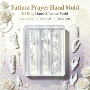 other | 1pc Fatimas Hand Nail Art Mold 3D Transparent Silicone Mold for DIY Nail Decoration And Artistic Jewelry