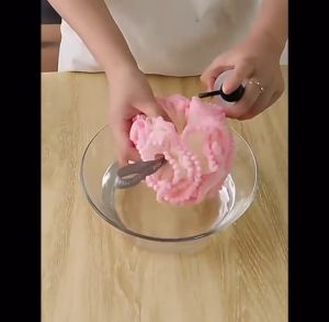 Spons Mandi Pearl Bahan Lembut Shower Puff & Spon Mandi Mutiara Flower