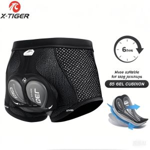 X-TIGER Mens Cycling Underwear Shorts 5D Cushion Breathable Anti-slip Shorts Casual Pants Mountain Bike Road Bike Riding Shorts