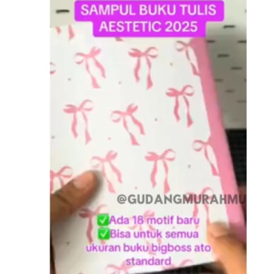 PAKET 10 PCS SAMPUL BUKU AESTHETIC 2025 Paper