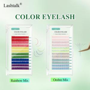 Clios ตัวต่อขนตาผสมเรนโบว์ Ombre จาก Nagaraku ขนมิงค์สังเคราะห์นุ่มขนตาปลอมส่งฟรี