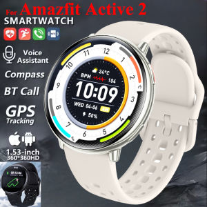 For Amazfit Active 2 GPS Smart Watch Men Women Ai GPT Amoled Waterproof Sport  SmartWatch Compass NFC BT Call Watches for