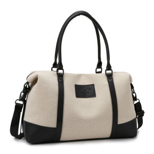 กระเป๋าเดินทางทรงโตต์ความจุขนาดใหญ่สำหรับผู้หญิง กระเป๋าเดินทางแบบสะพายไหล่ข้างเดียว กระเป๋าใส่ของสำหรับออกกำลังกาย กระเป๋าเดินทางแบบลำลอง