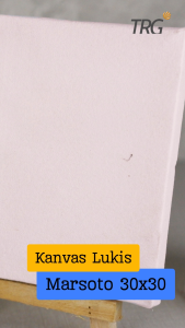 TRG Stretched Art Marsoto Canvas Board 30x30 cm Watercolor Artist Acrylic Paint - Kanvas Marsoto Media Lukis Cat Air Akrilik Minyak Poster Siap Melukis Ukuran 30 x 30 TRG