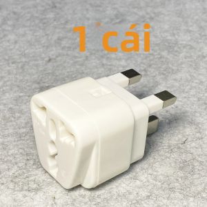 Bộ Chuyển Đổi Phích Cắm Du Lịch Anh Loại G Cầu Chì 13A Chuyển Đổi Từ 2/3 Chấu Sang 3 Chấu Cho Thiết Bị Điện Tử Và Đồ Gia Dụng Của Mỹ EU Úc