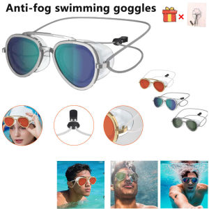 HLINKEY 2pcs Full Viewing Angle Anti-Fog Swimming Goggles Leakproof Transparent Seal Uv Protection Swimming Pool Swimming Training Glasses