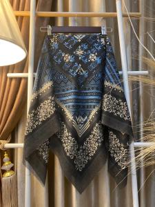 HIJAB SEGI EMPAT MOTI WARNA HITAM BEST SELLER TERBARU MATT VOAL PREMIUM SIZE 110X110 - KERUDUNG BY AURORA HIJAB