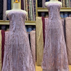 Bahan kebaya tille freeya squen kain tulle salur full payet