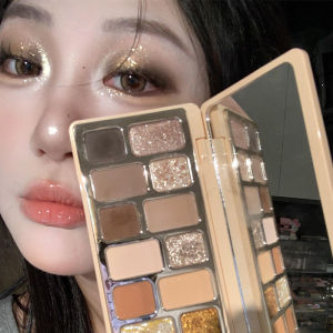 JIUQI | Bảng Mắt Đa Màu Lớp Nhũ Matte Smoky