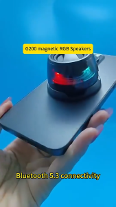 G200 Magnetic Bluetooth 5.0 Mini Speaker With RGB Light True Wireless Pairing High For Android IOS Multifunctional Portable Speaker