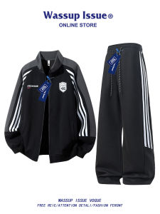 American Style Sportswear Jacket Sweatshirt Set