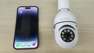 2PC Security Camera System PTZ 2.4G WiFi FHD Outdoor Indoor Monitor Auto HumanHome & Tracking IR Night Vision Two-Way Audio