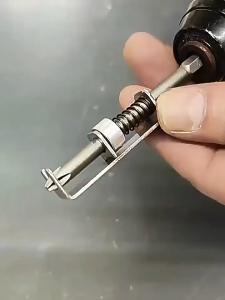 Screw Holder Bit for Reliable Screw Spring loaded Retention in Repair Jobs Screw Bit Holder Tool for Screw Retention and Easy Handling Spring Positioning Drill Safety Screw Fixation Portable Drill Bit SingleHand Operation Alloy Steel Anti Drop Screw