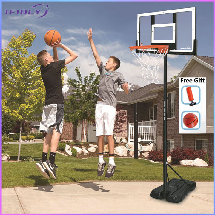 【Free gift+Fast Shipping】 2.05m Outdoor Basketball Ring Backboard with