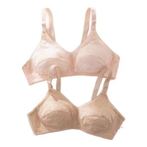 Summer Large Size Comfortable Wireless Bra Breathable Thin Back Clip Womens Underwear Soft Cotton Sports Style Full Cup
