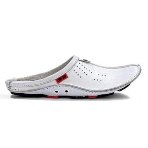 CBR Six HMC 533 - BUSTONG CASUAL PRIA | Sepatu Sandal Kulit Warna Putih