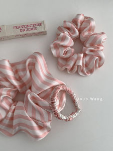 ริบบิ้นไหมลายสก็อต ทรงหัวเข็มขัดผูกผมยางยืด สไตล์เกาหลี แฟชั่น วัสดุซาติน ที่คาดผม ที่คาดผมแบบยืดหยุ่นสูง ใหม่ล่าสุด