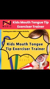 Children Kids Mouth Tongue Tip Exerciser Trainer Oral Muscle Tongue Training Tool