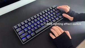 คีบอดบลูทูธ คีบอร์ด บลูสวิต คีย์บอร์ดไร้สาย คีย์บอร์ดคอม keyboard gaming คีย์บอร์ดบลูทูธ แป้นคีย์บอร์ด 61Key Mechanical keyboard bluetooth 5.0 + Type-c dual mode คีย์บอร์ด blue switch สวิตคีย์บอร์ด Red Switch คีย์บอร์ดคอม