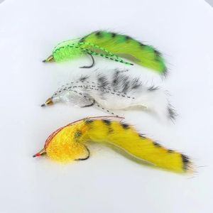 Bimoo Brass Conehead Zonker Streamer Fly Hare Strip Baitfish Streamer Cho Bass Pike Cá Hồi Nước Mặn Nước Ngọt Mồi Câu Cá 2/3 Bộ