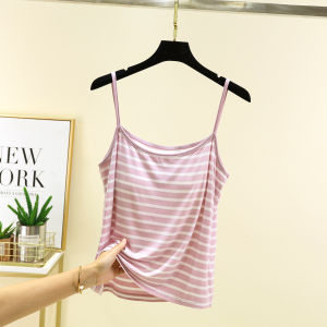 Modal Sleeveless Nightgown Set Womens Summer Lightweight Casual Home Clothes Bra-Free round Neck Short Pants Sleepwear