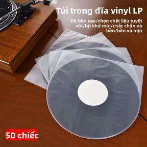 Bộ 50 12 "Rõ Ràng Đĩa Vinyl Bảo Vệ Chống Tĩnh Điện LP Túi Nhựa Bên Trong Phim Tay Cho Lưu Trữ Âm Thanh
