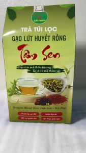 Combo 2 hộp trà tâm sen túi lọc Bảo Khang trà gạo lứt bổ máu nhiệt miệng giảm cân tăng cường thị lực