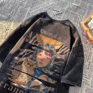 PAZHAOLANG | Oversized 300 Pounds Washed Cotton T-Shirt