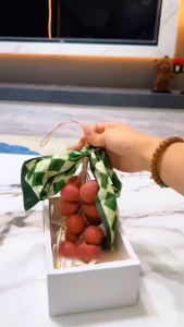 Soap Whole String Hand Washing Hand Soap Simulation Hand Woven Cold Process Soap Souvenir Lychee Flavor Soap Car Aromatherapy