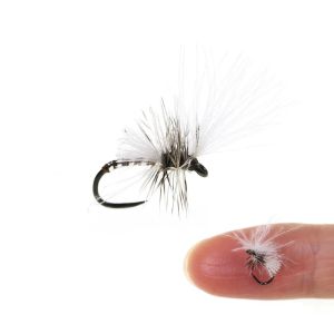 6PCS #20 Barbless CDC Parachute Dry Fly Rooster Hackle Artificial Emeger Insect Bait For Trout Grayling Perch Bass Fishing Lure