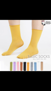 Kaos Kaki Panjang Wanita Stocking Polos Pastel