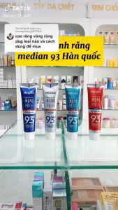 Kem Đánh Răng Giúp Trắng Răng Giảm Ố Loại Bỏ Mùi Hôi Chống Sưng Nướu Median Dental IQ 93% Toothpaste 120g