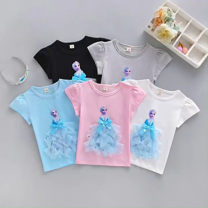 PRINCESS KESLI 1-9 years set baju budak perempuan set baju dan seluar ...