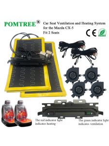 Built-in Car Seat Ventilation And Heating Kit Fit 2 Seats Seat Modification With Dedicated Switch For Mazda CX-5 2024-2025