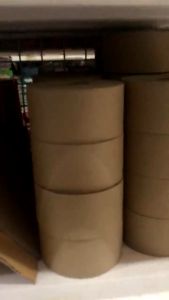 เทปกาว กระดาษกาวสีน้ำตาล กาว มีหลายขนาด สีน้ำตาล