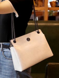 Fashionable Leather Shoulder Bag Womens Spring Summer Underarm Crossbody Chain Bag Large Capacity Trendy And Versatile Handbag