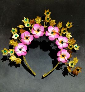 bando/mahkota/hiasan kepala bunga kamboja ||