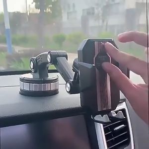 Universal Large Truck Extended Suction Cup Type Car Holder Fixed Shockproof Mobile Phone Holder Adjustable 360 Rotatable Mobile Phone Support Auto Bracket