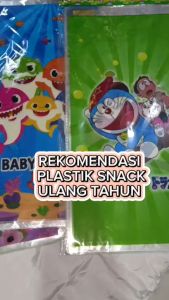 Partybaloon Plastik Snack Ulang tahun Karakter 1 pak isi 10 pc 20x40 Cm | Bingkisan Ulang tahun Karakter Anak