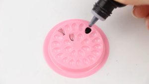 Sticker Pad Silicone transparent Planting Graft Eyelashes Eyelash Extension Tray Stand Pallet Holder