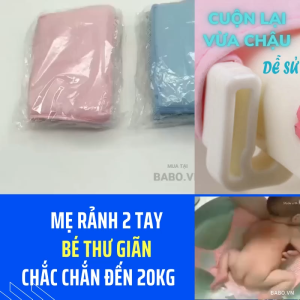 Lưới Tắm Cho Bé Sơ Sinh gấp Gọn Điều Chỉnh Kích Thước phù hợp Gắn các loại Chậu Đỡ Lưng Chống Trượt An Toànvõng tắm bé.