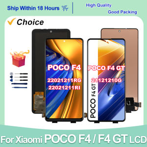 AMOLED For Xiaomi Poco F4 LCD Display 22021211RG Touch Screen Digitizer Assembly For Poco F4 GT LCD OLED 21121210G Replace Parts