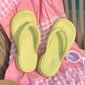 XIXITIAO | Narrow Straps Height-Increasing Non-Slip Beach Flip Flops