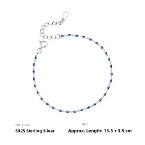 Elegant 925 Sterling Silver Beaded Bracelet for Women Fashionable Minimalist Creative New Arrival Jewelry Hand Accessory
