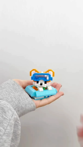 Mekansm Peekaaboo Building Blocks Cute Animal Cat Dog Gift Nano Bricks Mini Blocks Pet Day Kucing