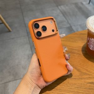 High-End Leather Magnetic Absorption iPhone 17 pro Max Case New Model Magnetic Apple Official 17 pro Camera Button 17 Simple Unique 17Air Full Cover Ai Button Anti-Fall Protective Case