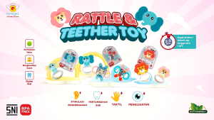 TERATAITOYS - Rattle & Teether / Mainan Kerincingan / Mainan Gigitan Bayi