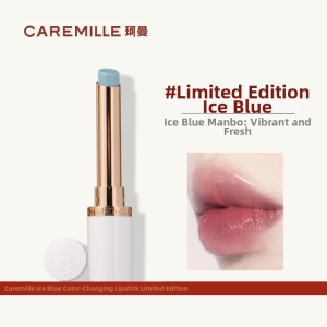 Caremille Color-Changing Lipstick Waterproof Long-Lasting Moisturizing Hydrating Lip Gloss 2721 for Sensitive Skin Rose Fragrance