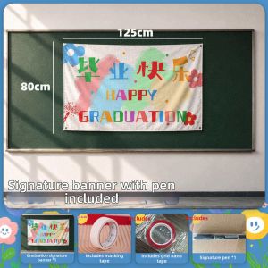 ETY | Graduation Ceremony Decoration Set for Classrooms Blackboard Background Wall Decor